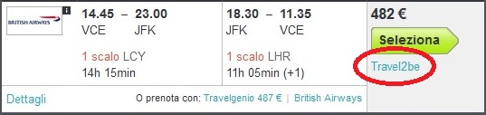 Travel2be – Esempio Di Prenotazione Voli Per Verificare Affidabilità ...