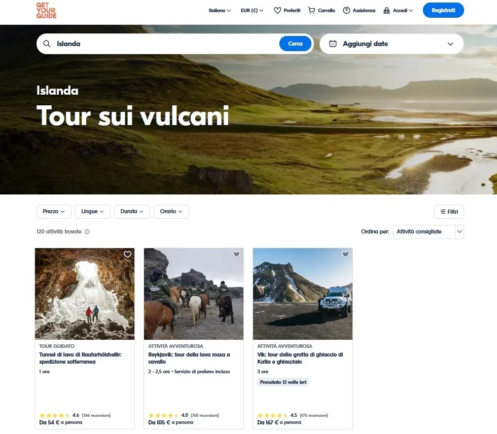 escursioni organizzate ai vulcani islandesi