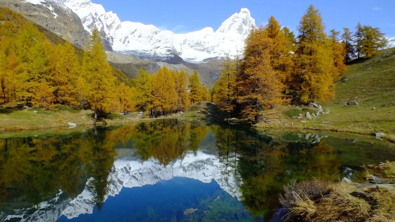 il lago blu di Cervinia