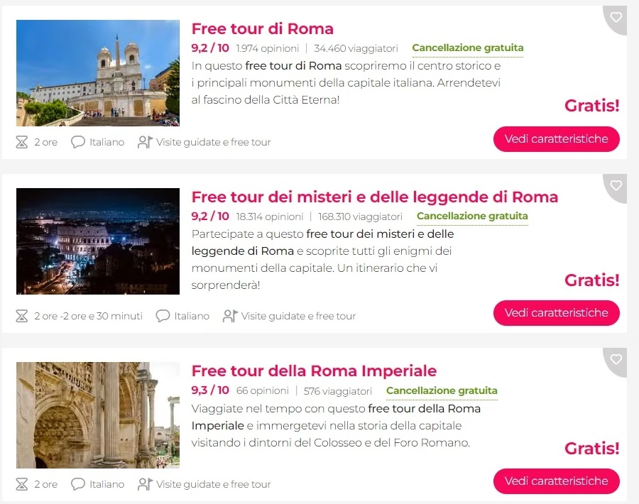 Roma free tour