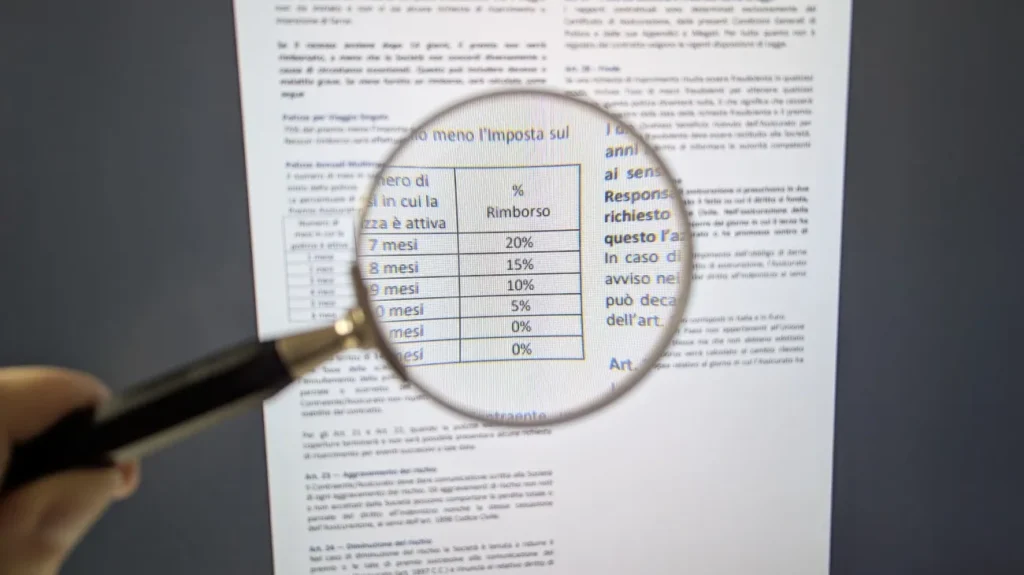analisi contratti assicurazione viaggio