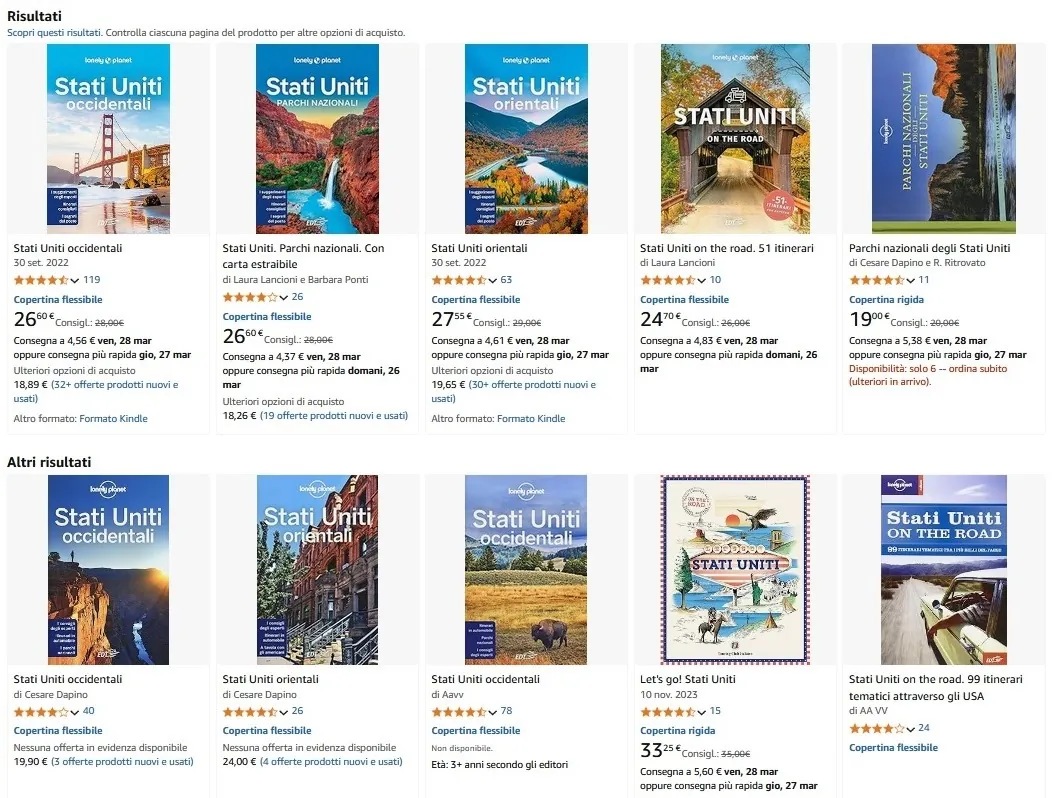 Amazon Lonely Planet USA