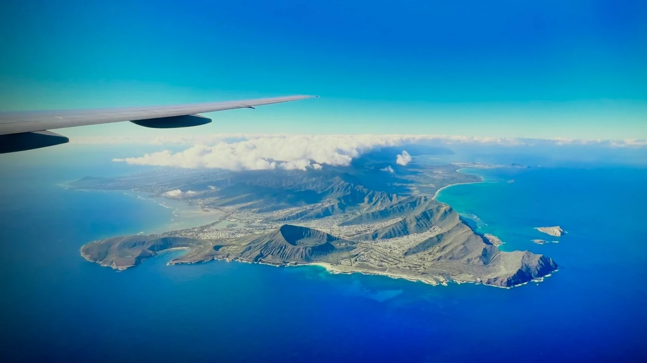 Hawaii viste dall'aereo