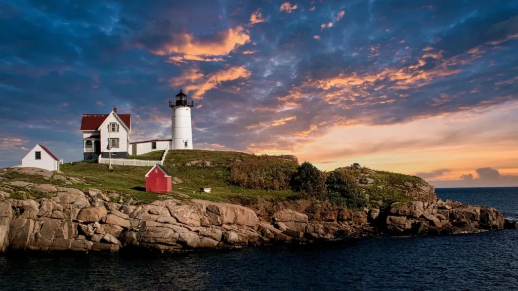 The Nubble Lighthouse at Cape Neddick, Maine