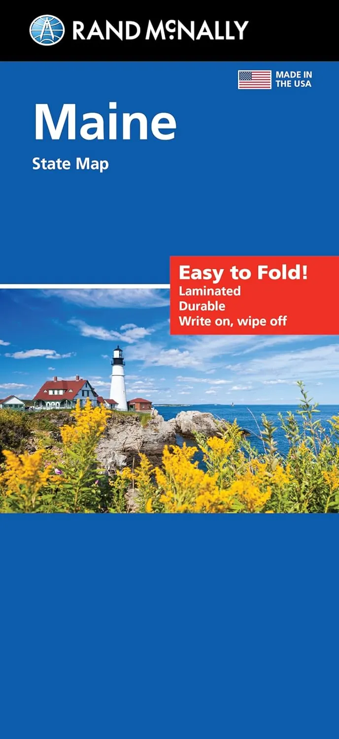 Rand McNally Maine state map