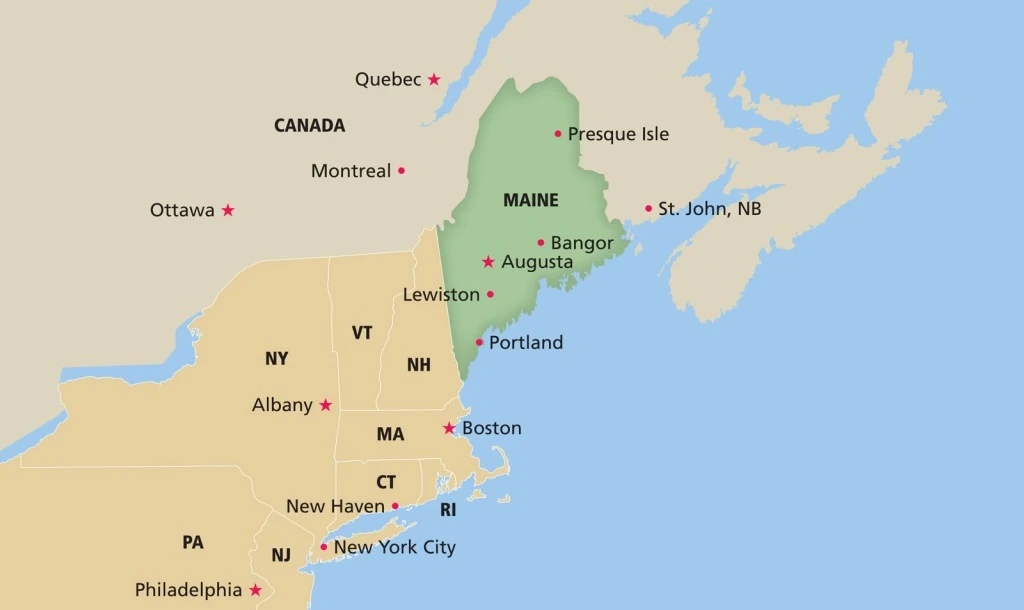 Maine map