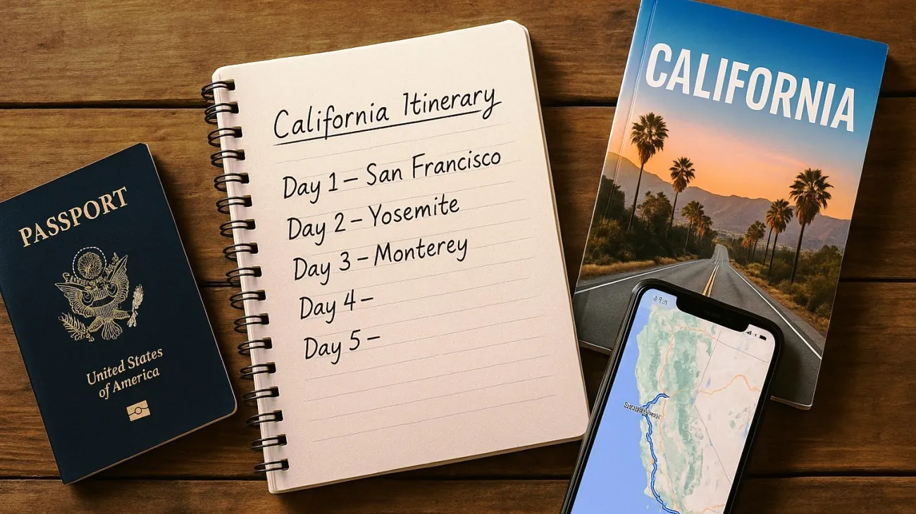itinerari di viaggio in California