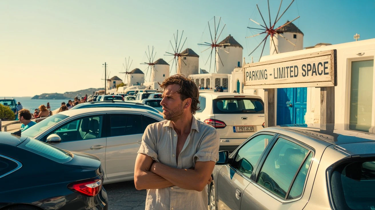 parcheggiare a Mykonos