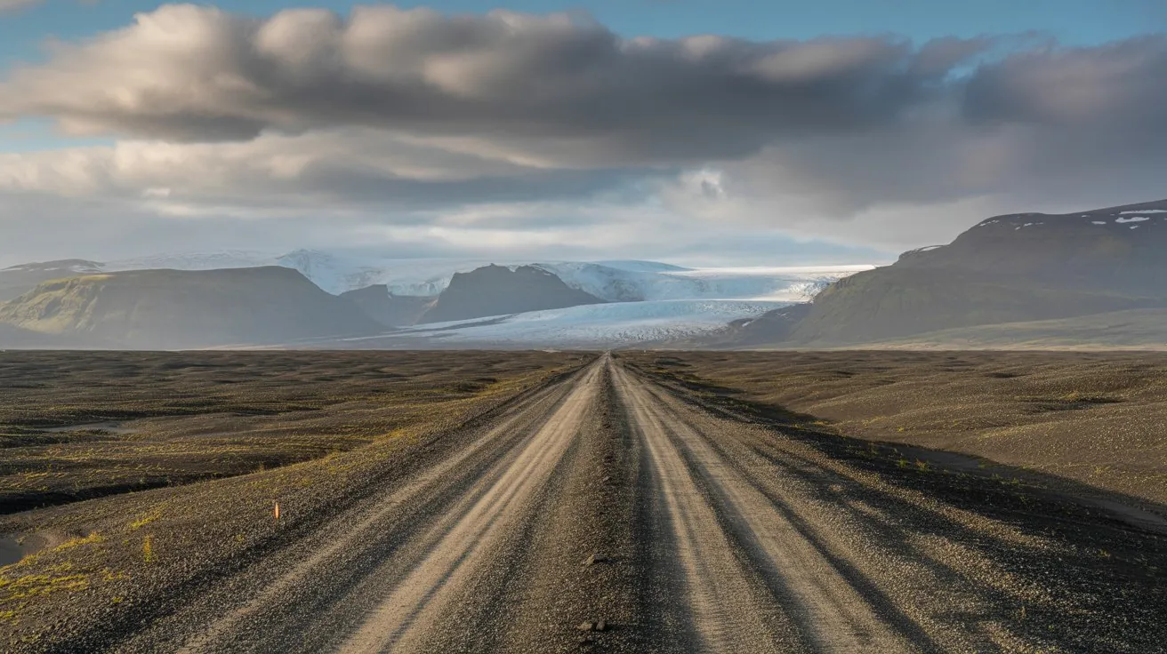 la pista F35 di Kjölur (Kjalvegur) nell'interno dell'Islanda