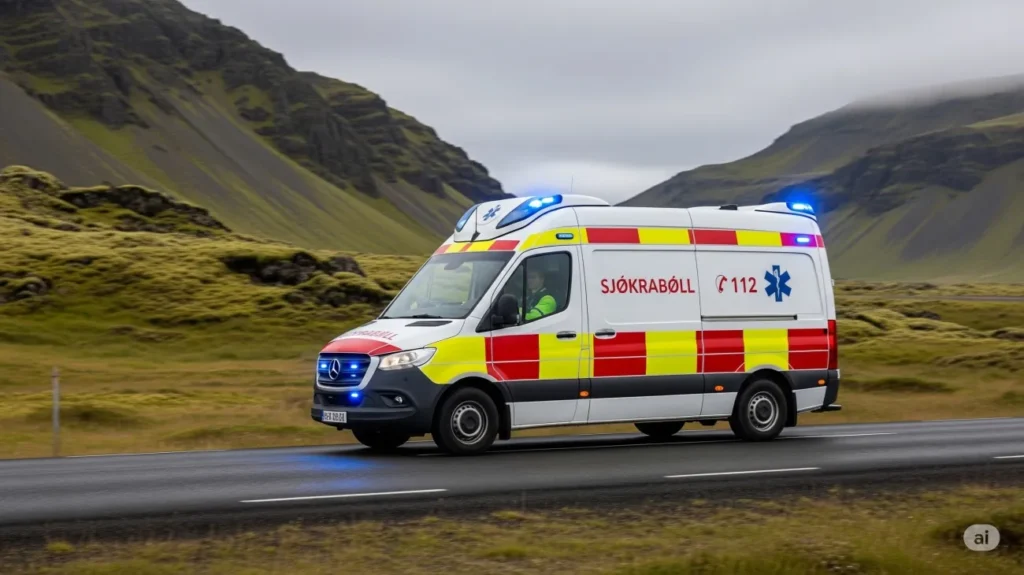 ambulanza in Islanda