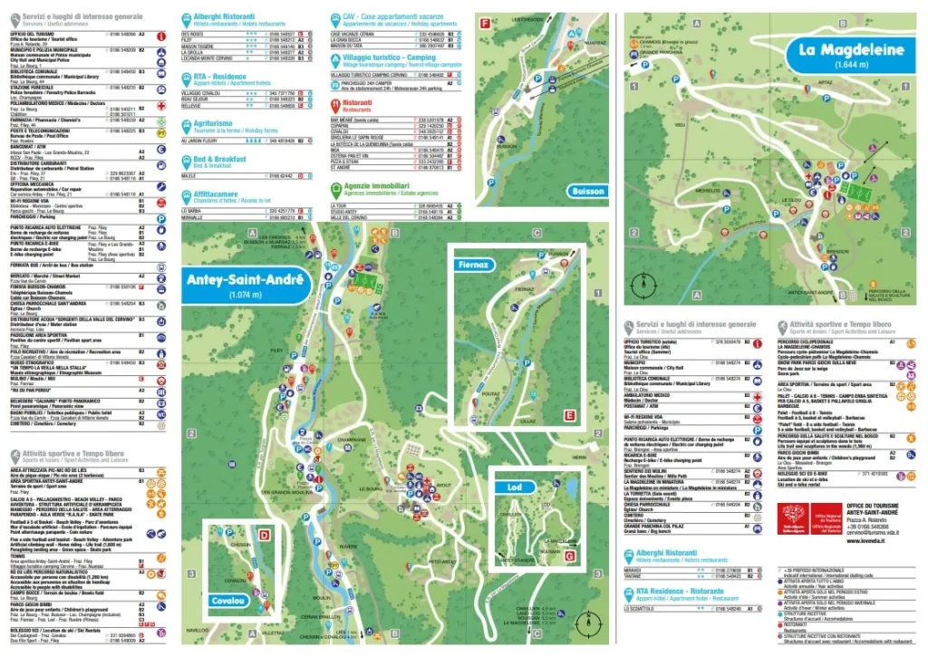 mappa valle del Cervino